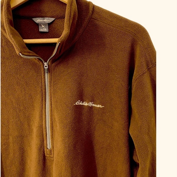 Eddie Bauer Men’s 1/4 Zip Fleece Pullover TXL - Picture 4 of 5